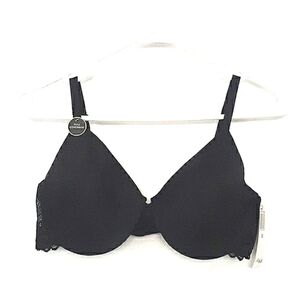 Felina bra black underwire lightly lined size 38C